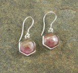 Golden Sheen Sapphire Earrings