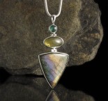 Emerald Kyanite & Citrine Labradorite Pdt Lge