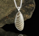 Polish Flint Pendant Lge