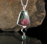 Ruby Zoisite & Onyx & Canadian Jade Pdt Lge