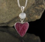 Ruby & Moonstone Pendant Med