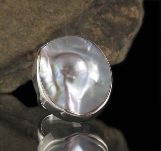 Blister Pearl Ring