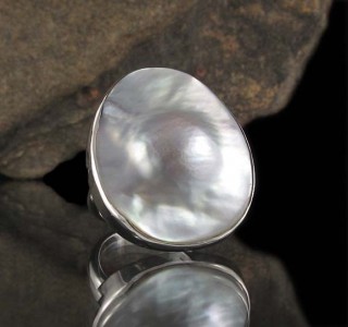 Blister Pearl Ring