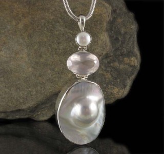 Pearl &  Rose Quartz & Blister Pearl Pdt XL