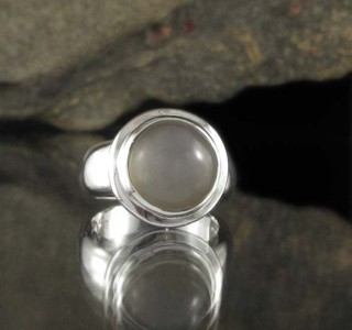 Grey Moonstone Ring