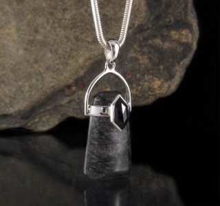 Black Tourmaline & Tourmalinated Quartz Pdt Lge