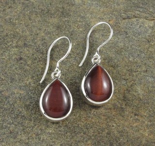 Red Tiger Eye Earrings