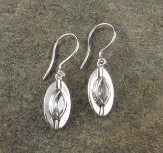 White Topaz Earrings