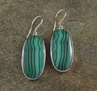 Malachite Earrings