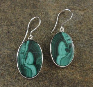 Malachite Earrings 