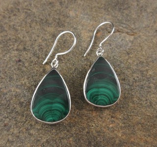 Malachite Earrings 