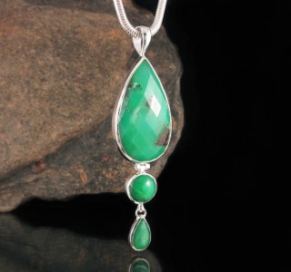 Chrysoprase Pendant Lge