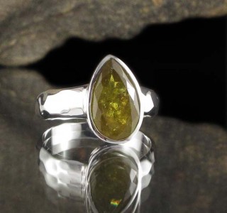 Grossular Garnet Ring 