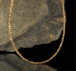 Andradite Garnet Faceted Bead N/L
