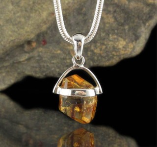 Cognac Citrine Pendant Sml