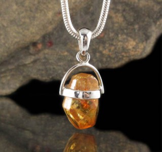 Cognac Citrine Pendant Sml