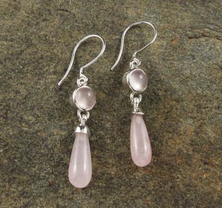 Rose Quartz Earrings