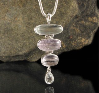 Kunzite & White Topaz Pdt Lge