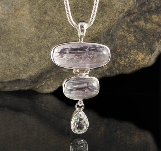 Kunzite & White Topaz Pdt Lge