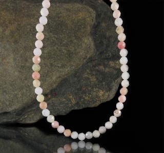 Pink Opal Faceted Bead N/L