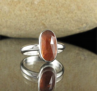 Orange Kyanite Ring