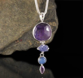 Amethyst & Tanzanite & Kyanite Pdt Lge