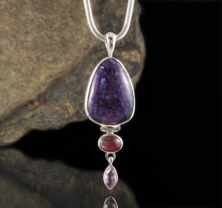 Charoite & Tourmaline & Amethyst Pdt Med