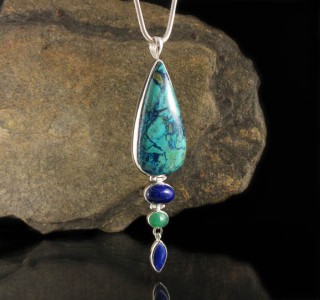 Shattuckite & Lapis Lazuli & Chrysoprase Pdt Lge