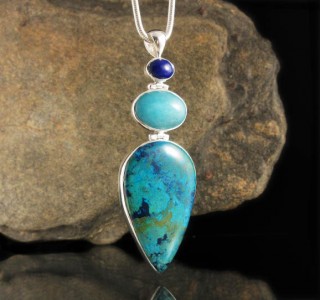Lapis Lazuli & Amazonite & Shattuckite Pdt Lge