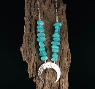 Amazonite 'Moon' Necklace
