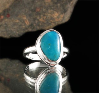 Peruvian Blue Opal Ring