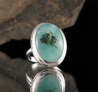 Peruvian Blue Opal Ring