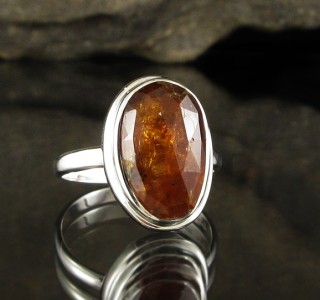 Orange Kyanite Ring