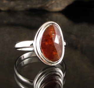 Orange Kyanite Ring