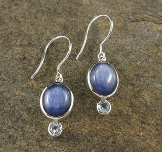 Kyanite & Blue Topaz Earrings