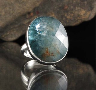 Aust. Aqua Kyanite Ring