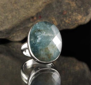 Aust. Aqua Kyanite Ring