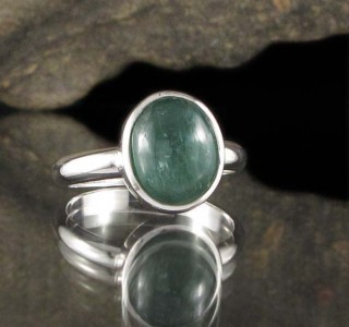 Emerald Kyanite Ring