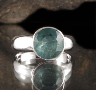 Emerald Kyanite Ring