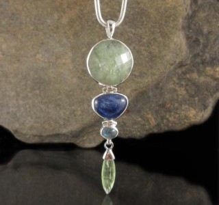 Mint Green Kyanite & Blue Kyanite Pdt Lge