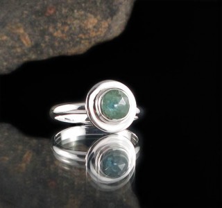 Emerald Kyanite Ring