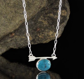 Turquoise 'Arrow' Necklace