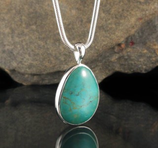 Arizona Turquoise Pendant Med