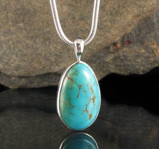 Arizona Turquoise Pendant Med