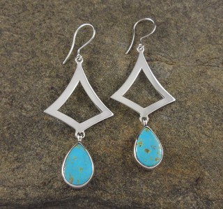 Kingman Turquoise Earrings XL