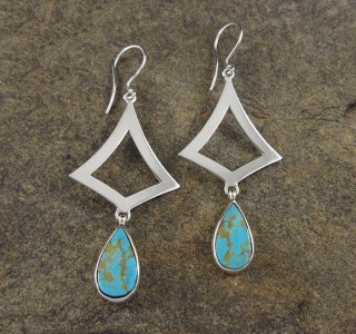 Kingman Turquoise Earrings XL
