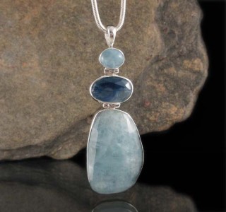 Aquamarine & Kyanite Pdt XL