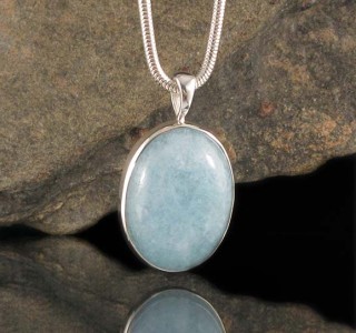 Aquamarine Pendant Med