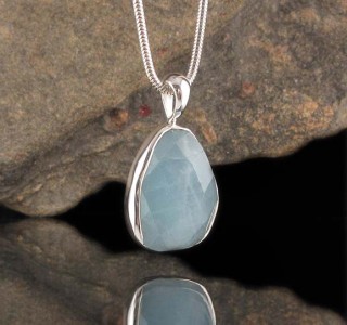 Aquamarine Pendant Med