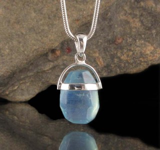 Aquamarine Pendant Med